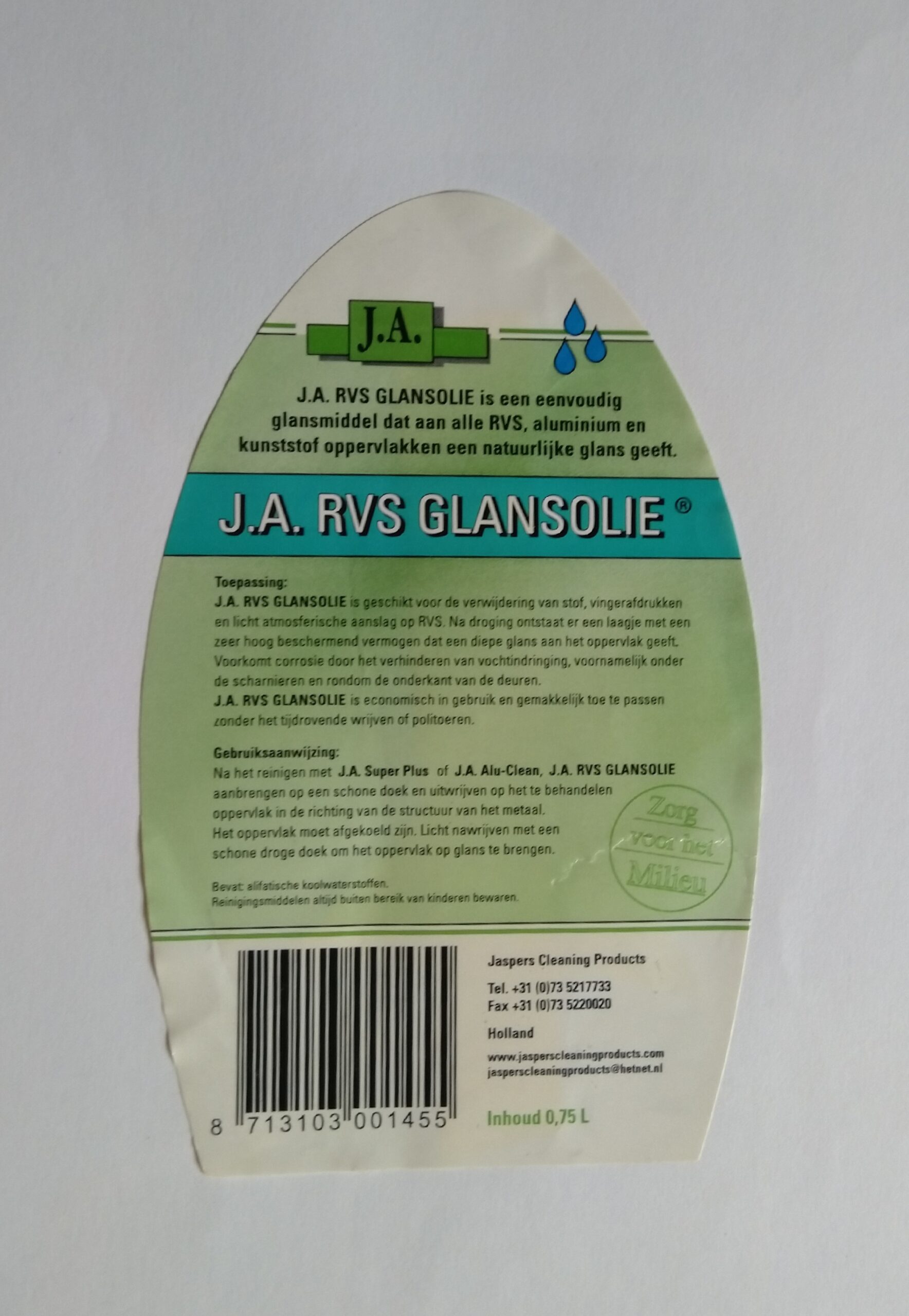 J.A. RVS Glansolie